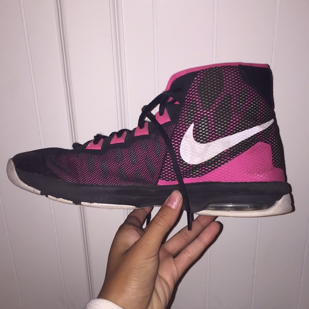 Nike Girls Pink Basketball shoes High top